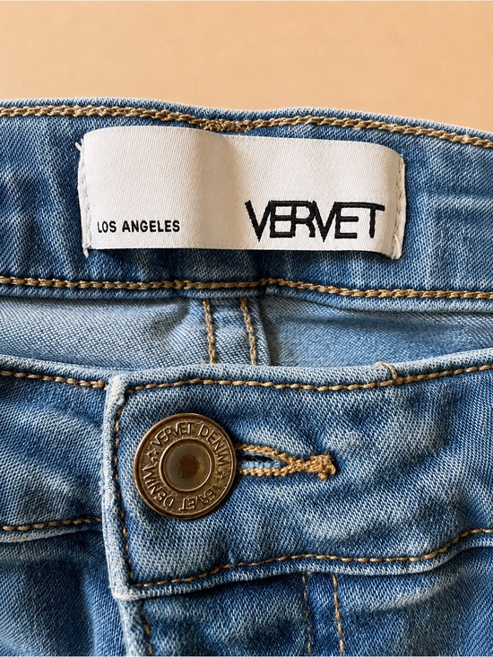 Vervet Denim - VERVET Los Angeles Light Wash Skinny Jeans Distressed Stretch Jeans